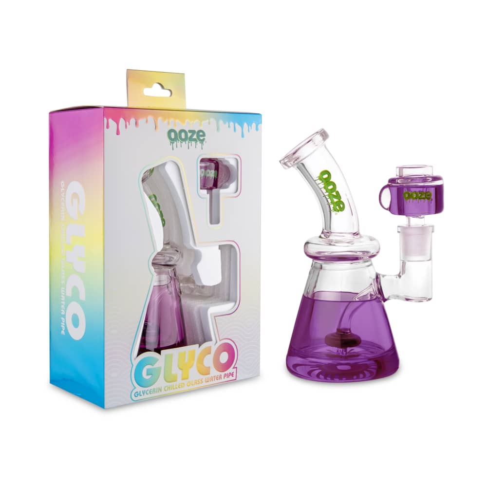 Ooze Glyco Bong Glycerin Chilled Glass Water Pipe