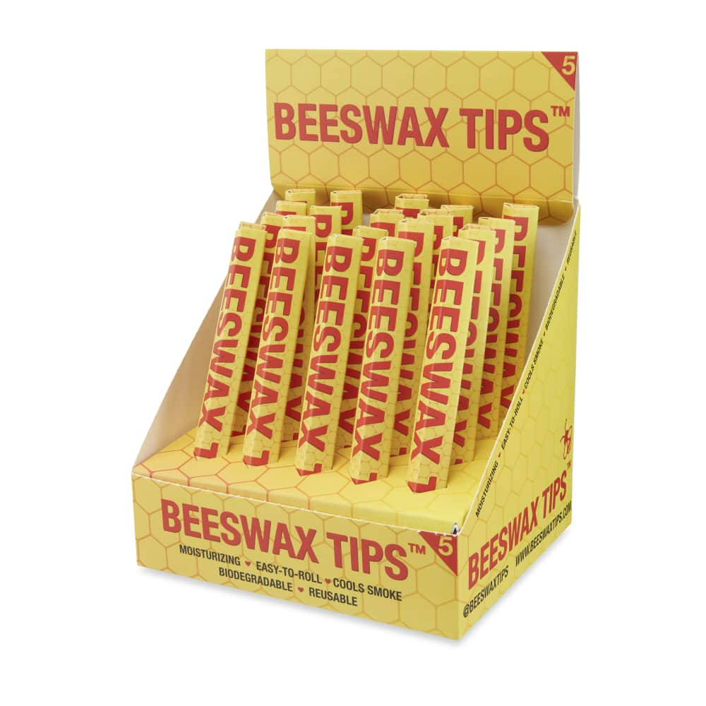 Beeswax Tips 5pk Filter Tips – 20ct Display