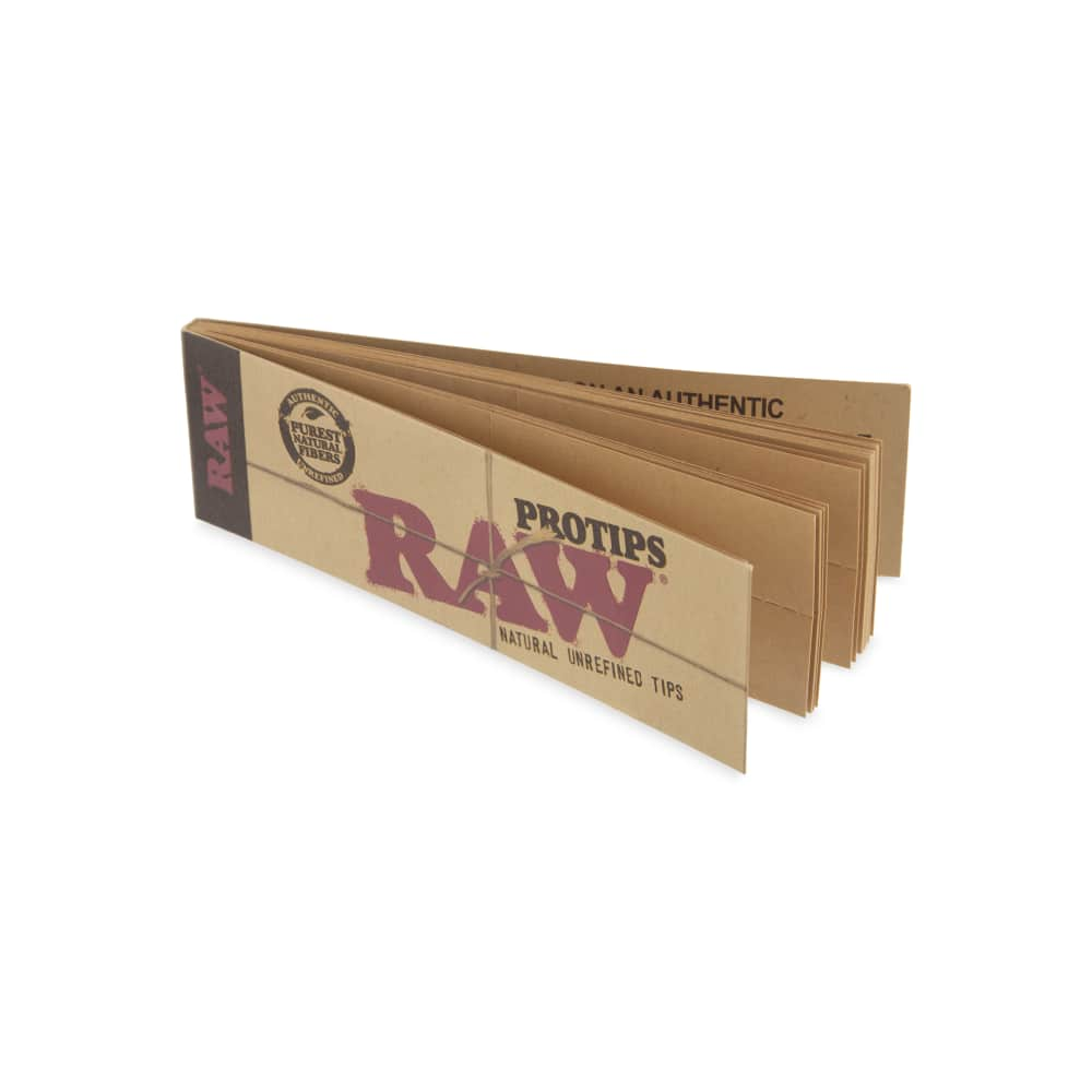 RAW Papers Pro Tips Rolling Paper Filter Tips 21pk Booklet Display  24ct