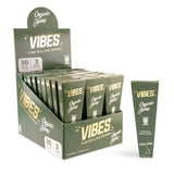 Vibes Organic Hemp Paper King Size 3pk Cones Display  30ct