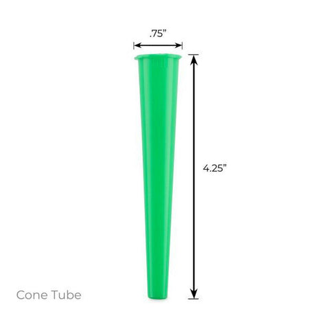 King Size Blunt Tubes Plastic Airtight Smell Proof Joint Container Waterproof Cone Storage Pop Top Vials - 600 Count