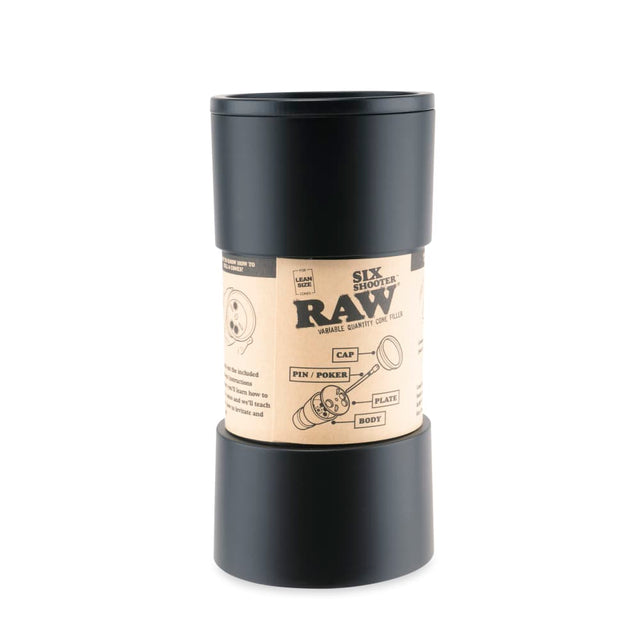 RAW Lean Size Black Six Shooter Cone Filler