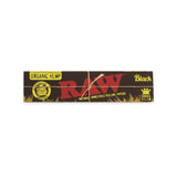 RAW Black Organic Hemp King Size Slim Rolling Paper Counter Display  50ct