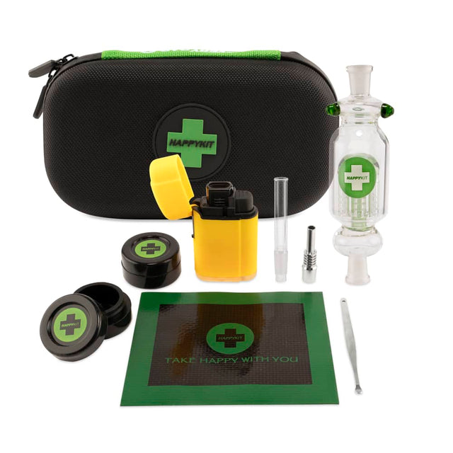 The Very Happy Kit Dab Smell Proof Travel Kit for Concentrates - Black