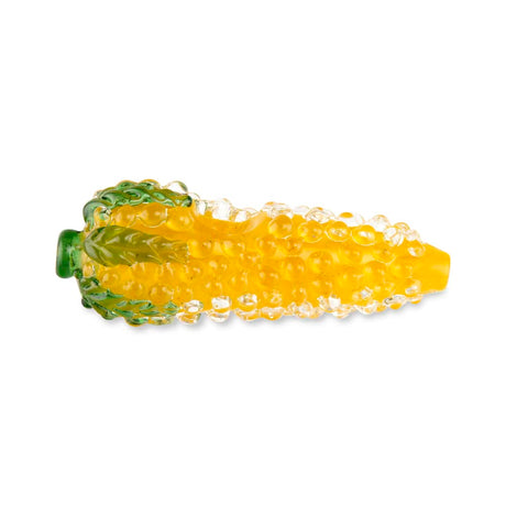 Custom Glass 5” Yellow and Green Corn on the Cob Hand Pipe