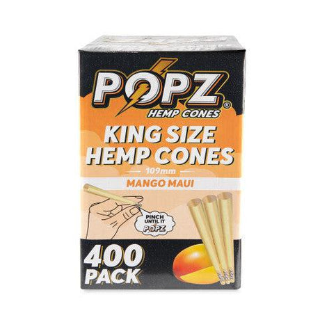 POPZ Hemp Cones King Size Bulk 400ct Box