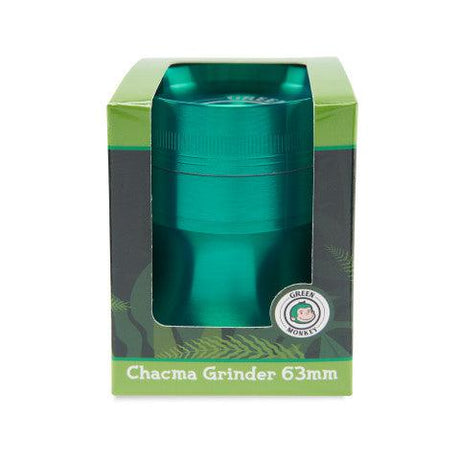 Green Monkey Grinders 63mm Chacma 4pc Magnetic Zinc Herb Grinder with Ashtray
