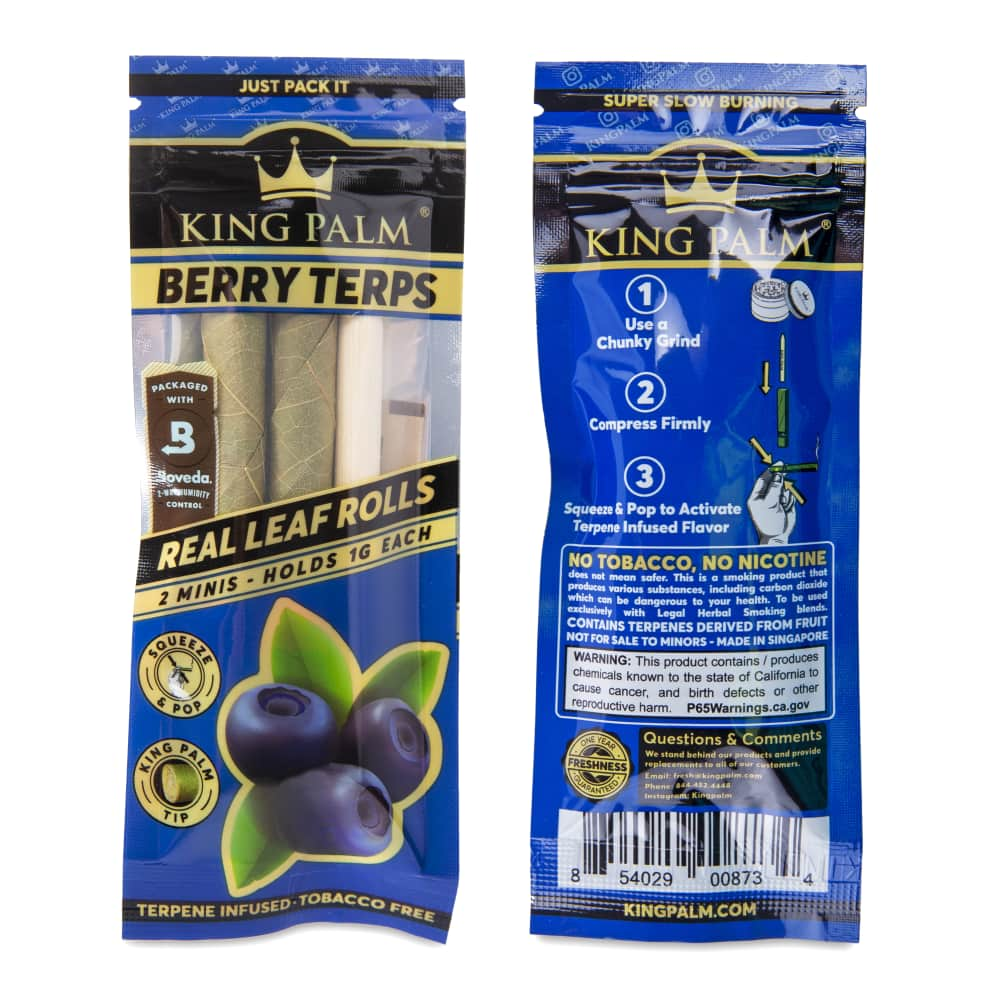 King Palm Mini Flavored 2pk Leaf Tubes - 20ct