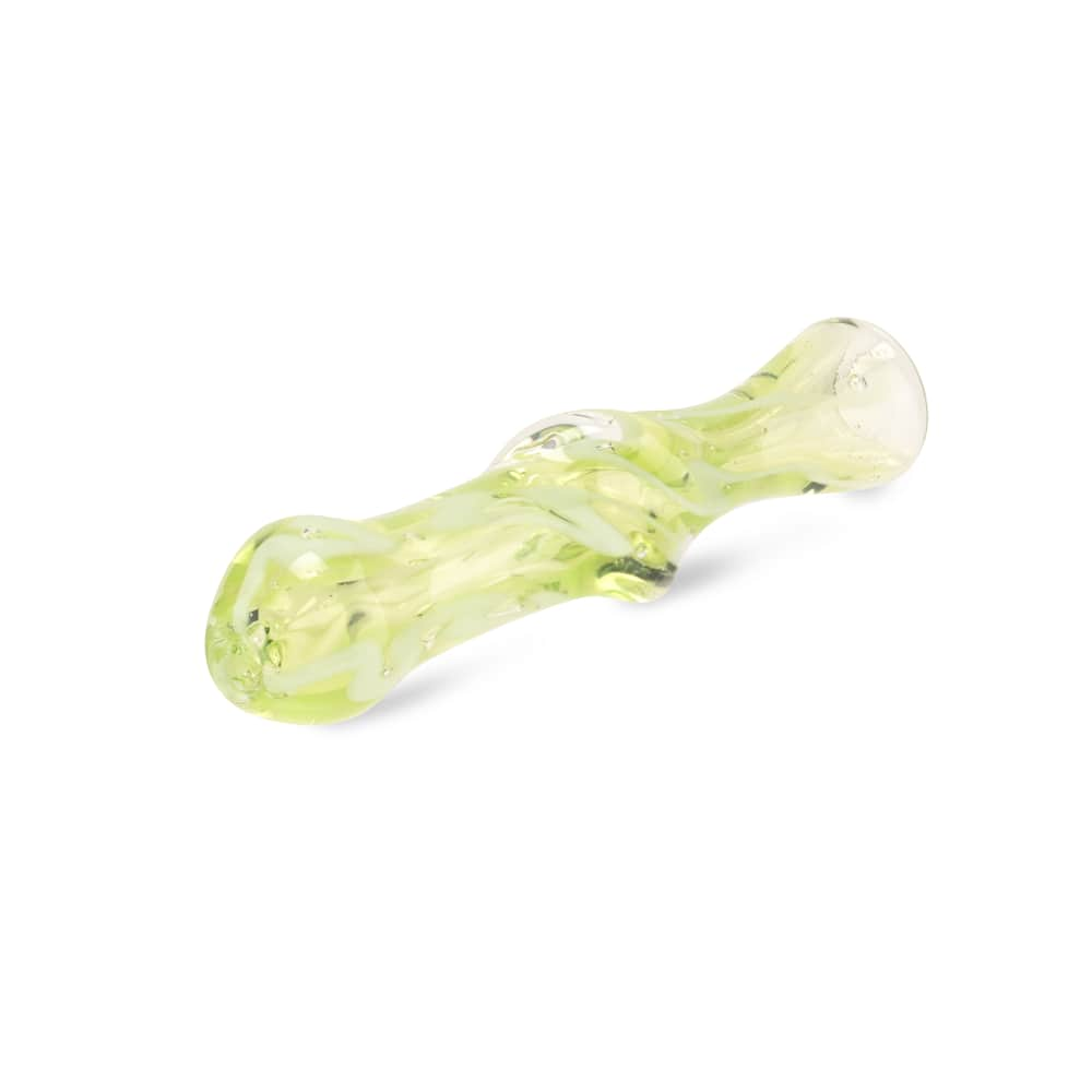 Custom Glass 3" Green Lime Slyme One Hitter Pipe