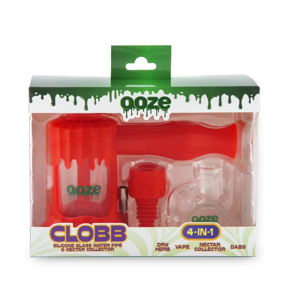 Ooze Clobb Silicone Water Pipe and Dab Straw