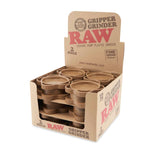 RAW 2pc Hemp Gripper Grinder – 12ct Display