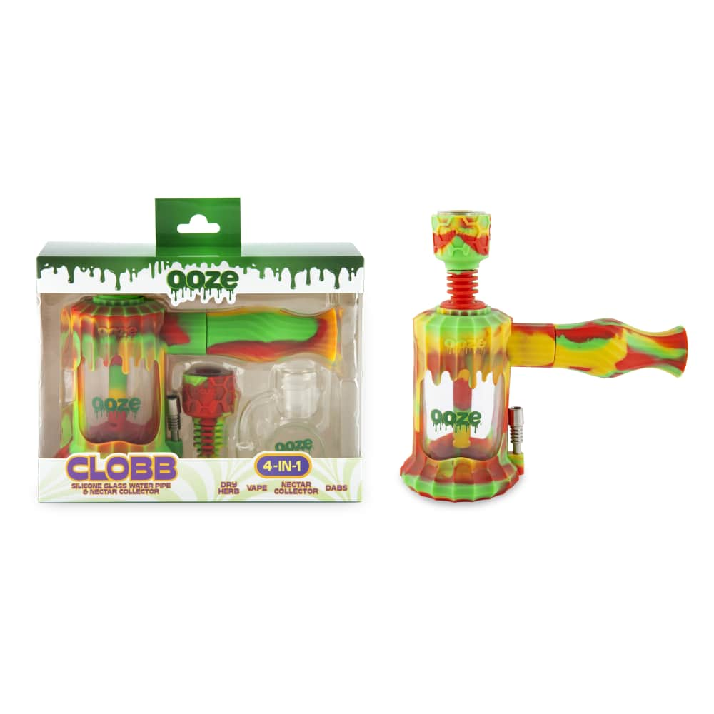 Ooze Clobb Silicone Water Pipe and Dab Straw