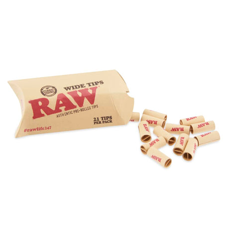 RAW Papers Pre-Rolled Wide Filter Tips POP Display – 20ct