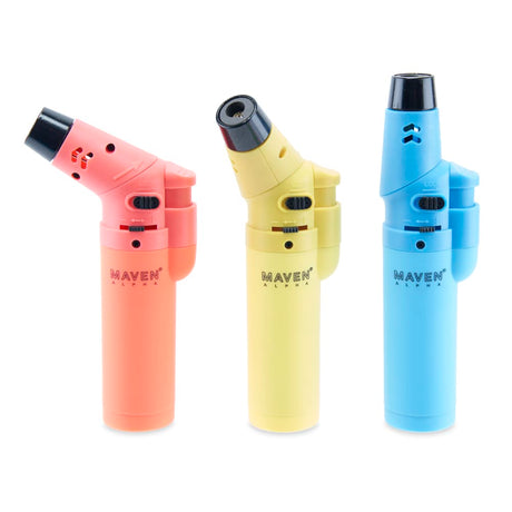 Maven Alpha Butane Torch Lighter 15ct Display – Assorted Neon