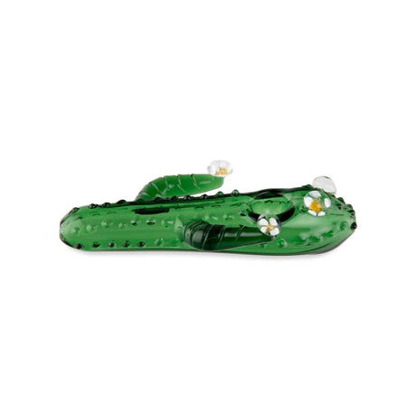 Custom Glass 5” Green Cactus Hand Pipe