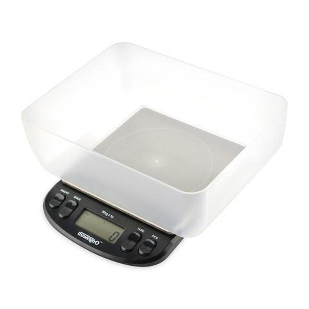 Truweigh Intrepid Series Black Compact Bench Scale with Bowl