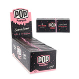 Pop Papers 1 ¼ Size Rolling Papers with Pre-Rolled Flavor Filter Tips 24ct Display