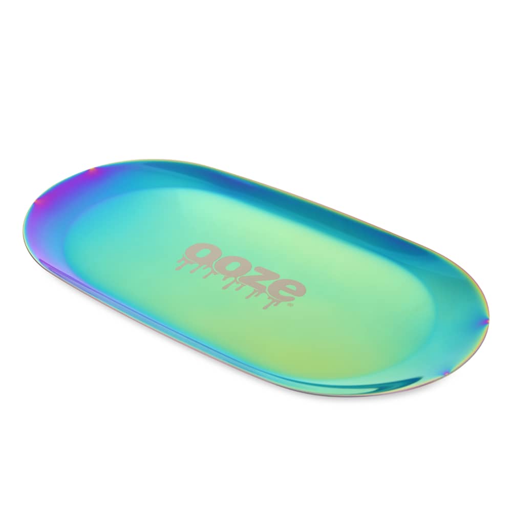 Ooze Rolling Tray - Metal - Aura Rainbow