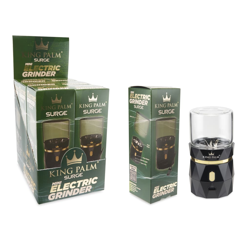 King Palm Electric Herb Grinder POP Display – 6ct