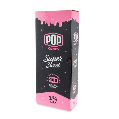 Pop Cones 1 ¼ Size Pre-Rolled Cones with Flavor Tip 400ct Bulk