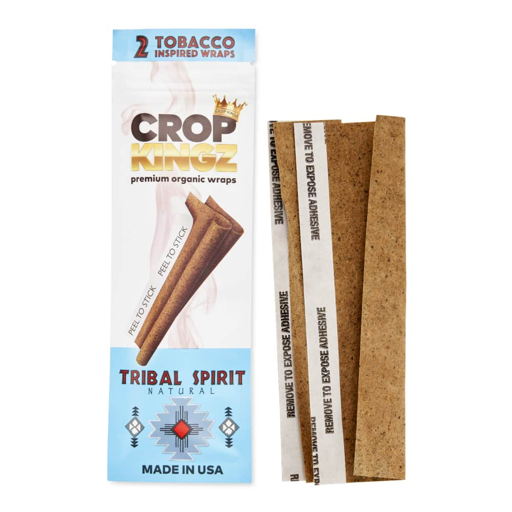 Crop Kingz Self-Sealing Tobacco-Inspired Organic Wraps 15ct Display