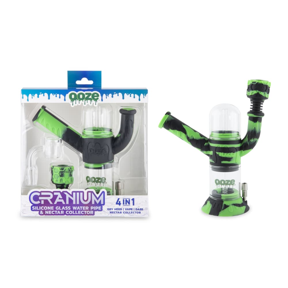 Ooze Cranium Silicone 4-in-1 Hybrid Water Pipe | Cannatron Wholesale