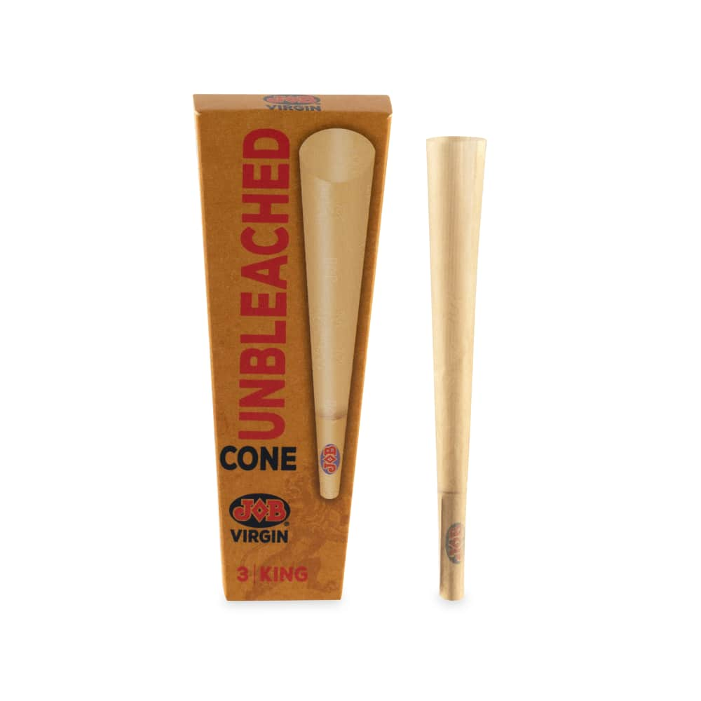 Job Virgin King Size Pre-Rolled Cones 3pk Box POP Display - 32ct