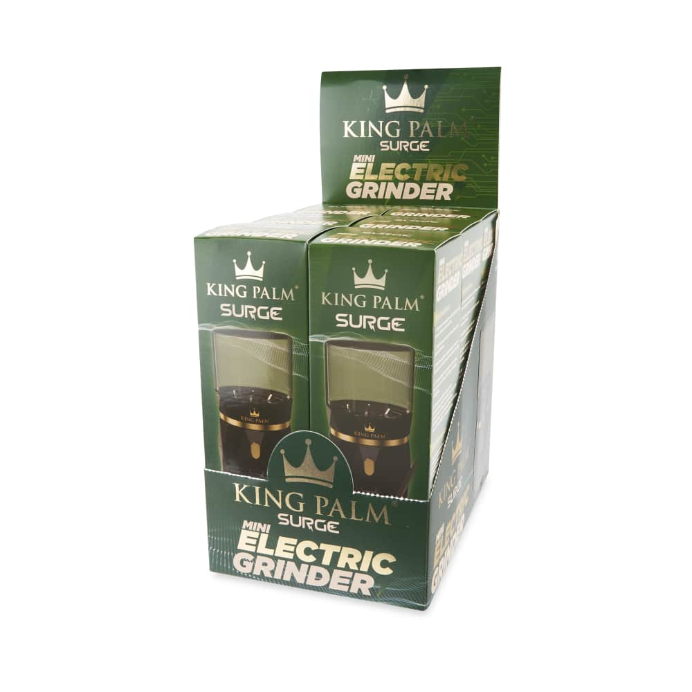 King Palm Electric Herb Grinder POP Display – 6ct