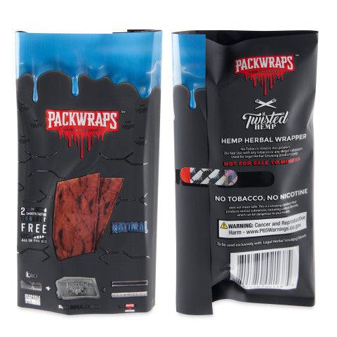 Packwraps x Twisted Hemp Wraps 2pk with Glass Tip 10ct Display