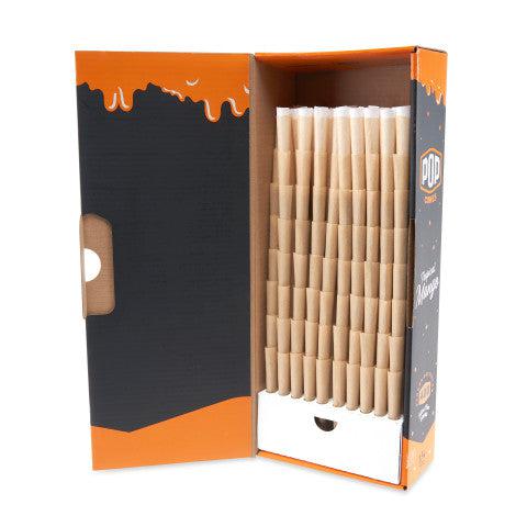 Pop Cones 1 ¼ Size Pre-Rolled Cones with Flavor Tip 400ct Bulk