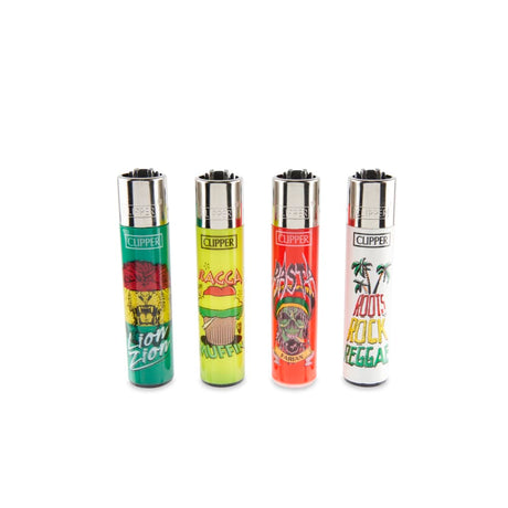 Clipper Lighter 48ct Plastic POP Counter Display – Rasta