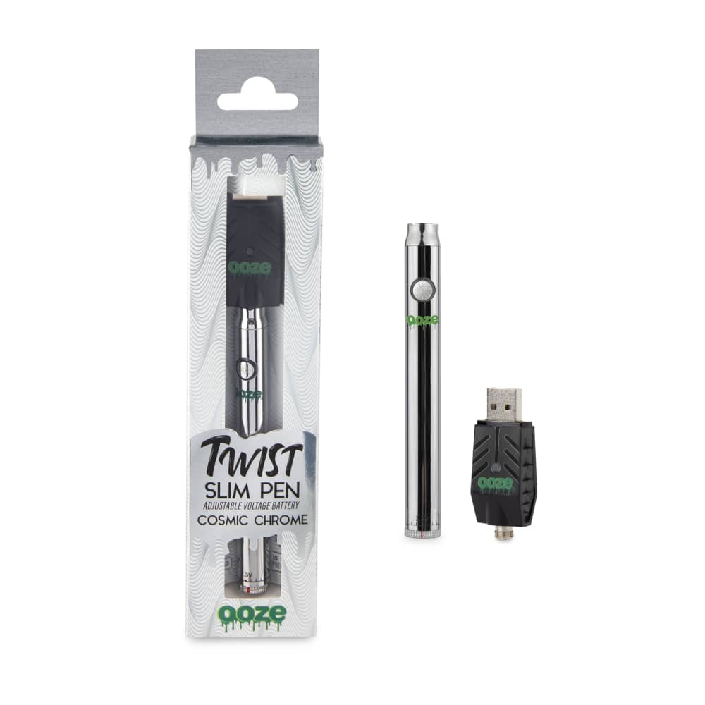 Ooze Slim Twist 510 Thread 320 mAh CBD Vape Pen Battery + USB Charger