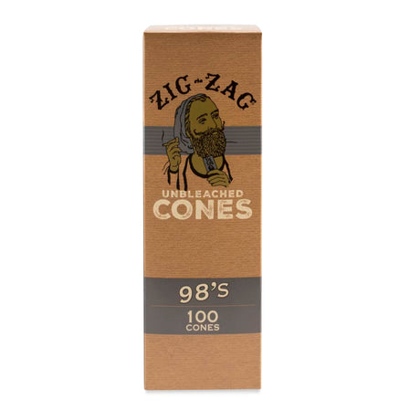 Zig Zag 98s Size Unbleached Mini Bulk Cones  100ct