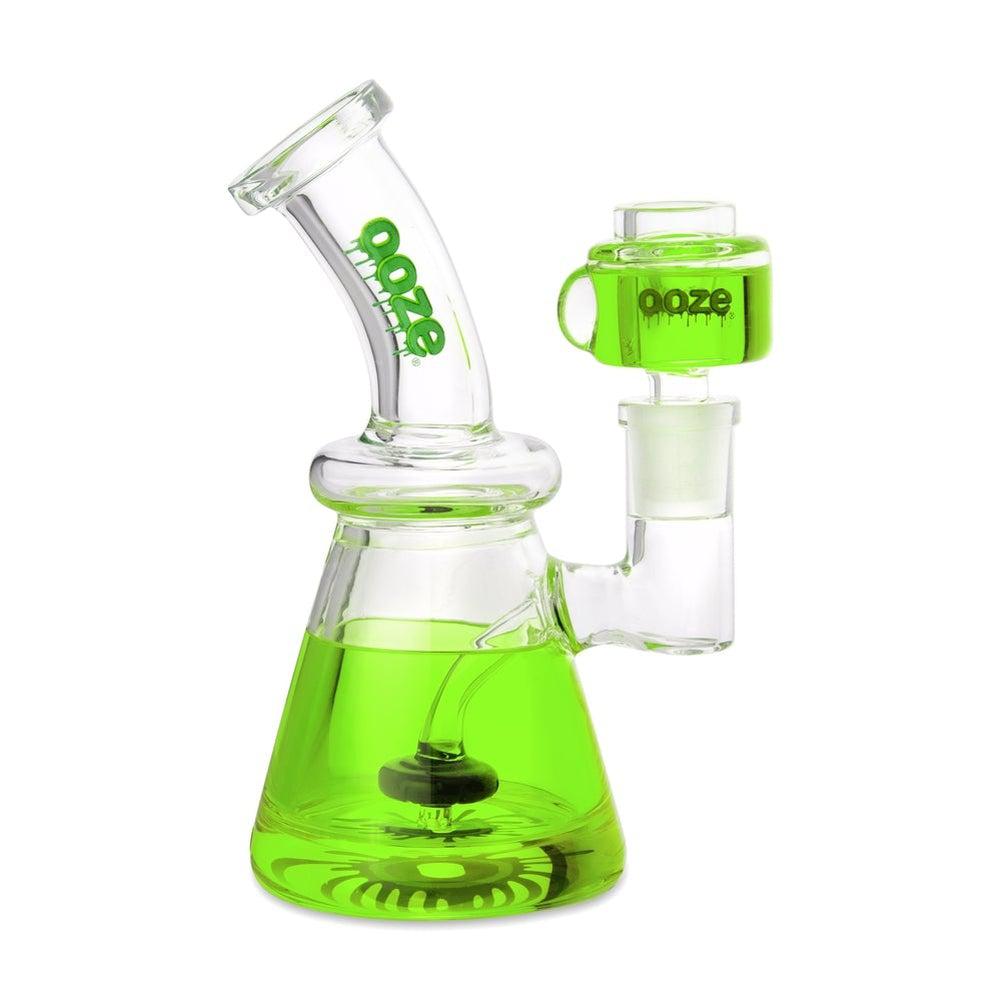 OOZE GLYCO GLYCERIN CHILLED GLASS WATER PIPE - GREEN