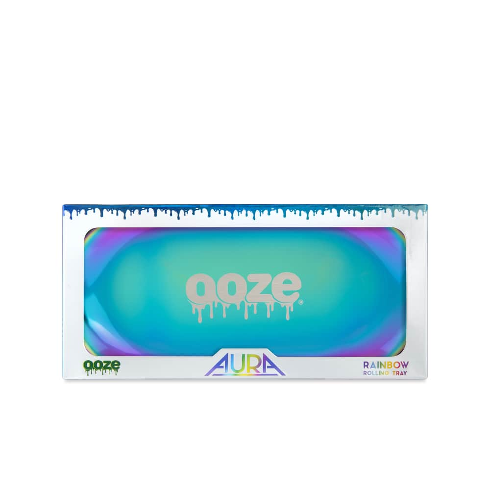 Ooze Rolling Tray - Metal - Aura Rainbow